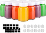 Click for more info about HINGWAH 12 Pack 2 OZ Glass Shot Bottles with Caps, 60 ML Empty Wellness Juice Shot Bottles, Reusa...
