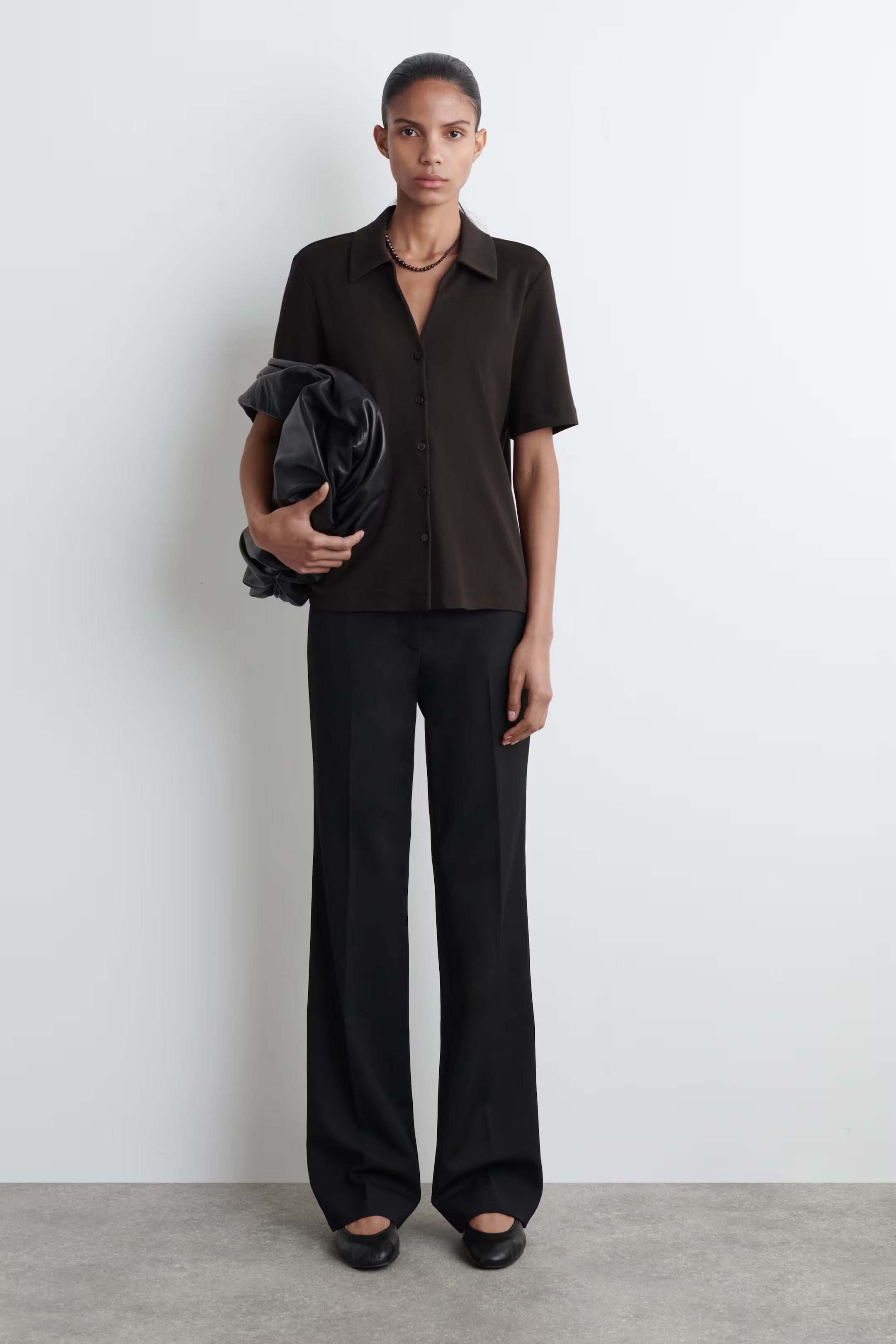 LEATHER BALLERINA FLATS | H&M (UK, MY, IN, SG, PH, TW, HK)