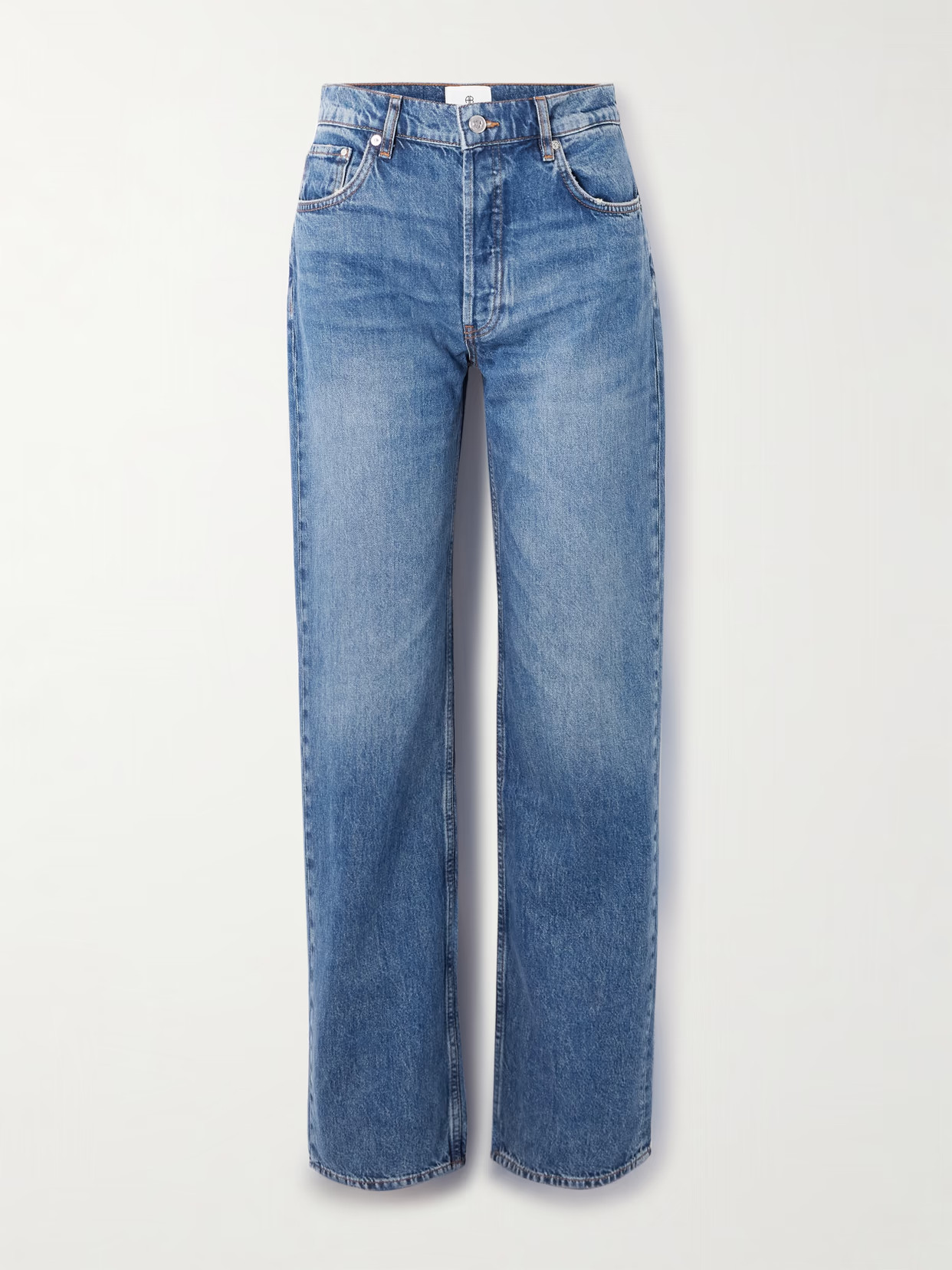 Anine Bing - Gavin High-rise Wide-leg Jeans - Blue | NET-A-PORTER (US)