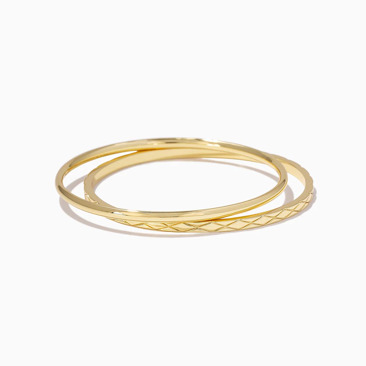 Amelia Smooth and Textured Bangle Set | Uncommon James