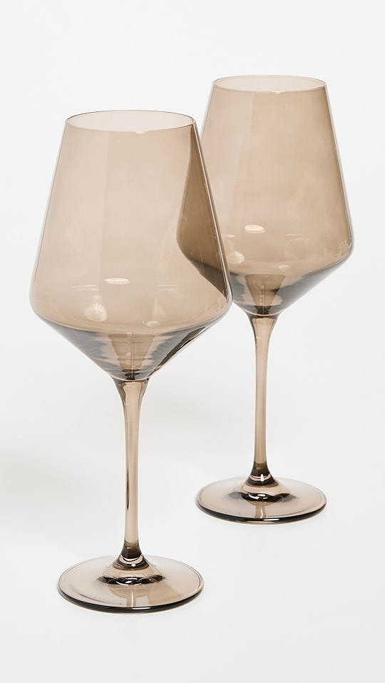 Estelle Colored Glass Stemware Set of 2 | SHOPBOP | Shopbop