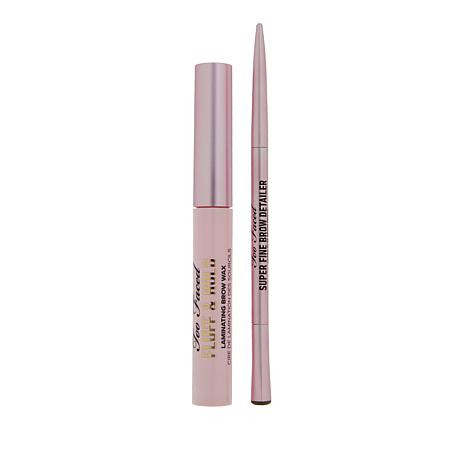 Too Faced Super Fine Brow Detailer and Fluff & Hold Brow Wax - 20393953 | HSN | HSN
