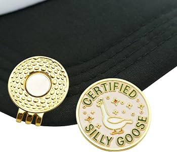 Funny Certified Goose Golf Ball Marker, Unique Magnetic Hat Clip for Golfers, Cool Golf Accessori... | Amazon (US)