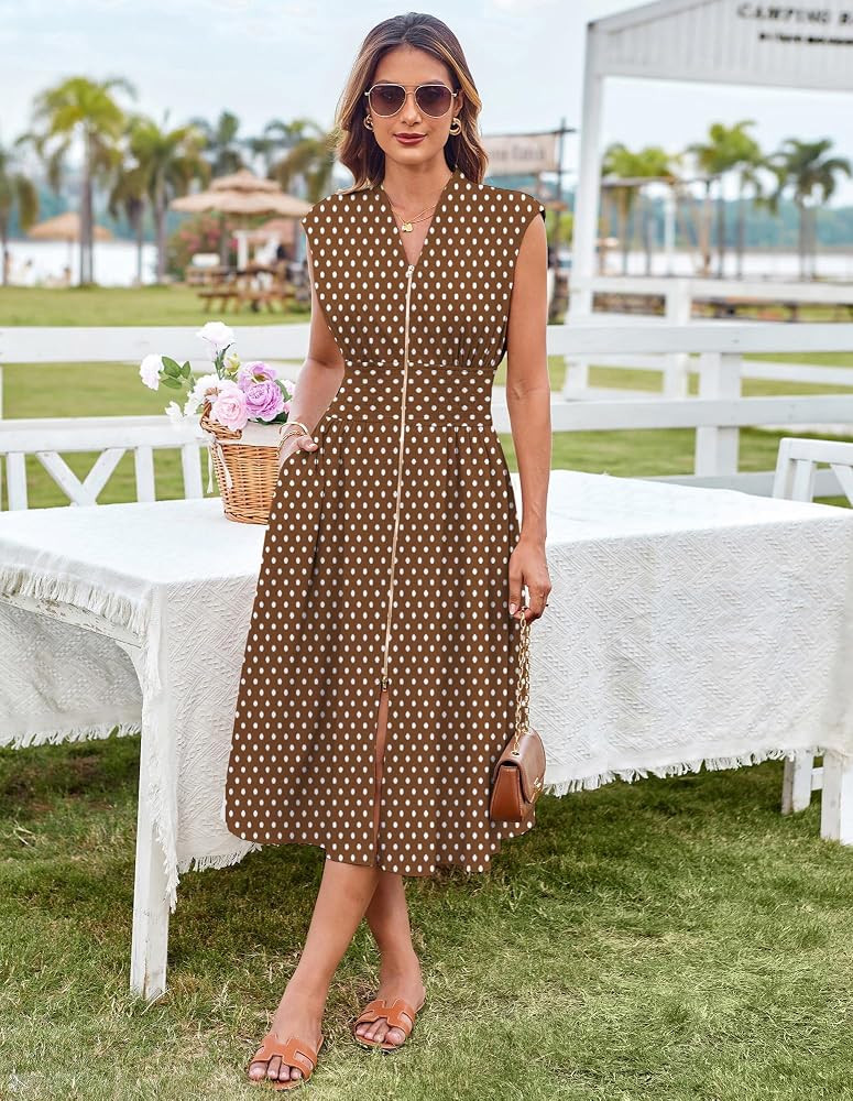 GRACE KARIN Womens Summer Casual Dress, Business Office Work Flowy Dresses | Amazon (US)