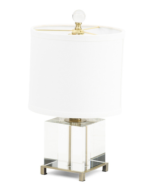 15.5in Solid Crystal Square Table Lamp | Home | Marshalls | Marshalls