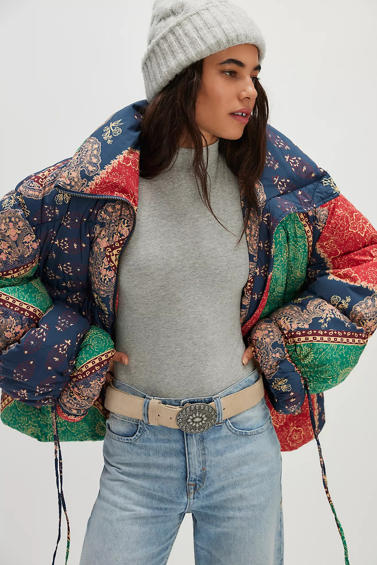Printed Cotton Candy Puffer | Free People (Global - UK&FR Excluded)