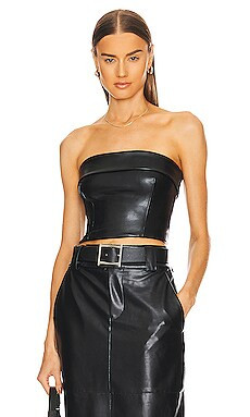 Waterbased Faux Leather Bustier Top
                    
                    Helsa | Revolve Clothing (Global)