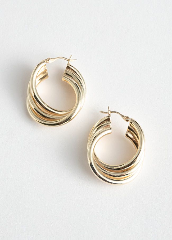 Trio Twisted Hoop Earrings | & Other Stories (EU + UK)