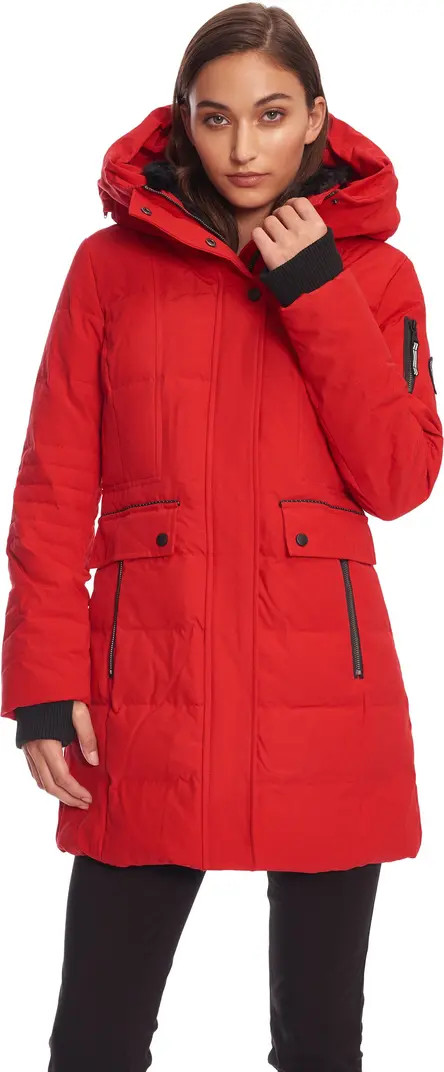 KOOTNEY - Vegan Down Mid-Length Parka Coat | Nordstrom