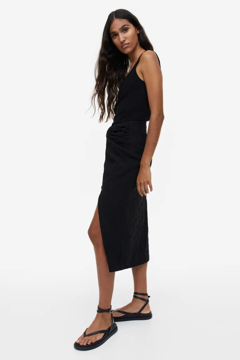 Knot-detail skirt | H&M (UK, MY, IN, SG, PH, TW, HK)