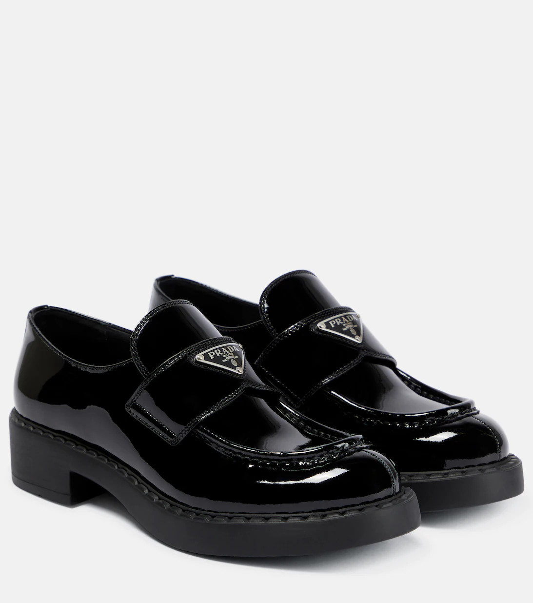 Logo patent leather loafers | Mytheresa (INTL)