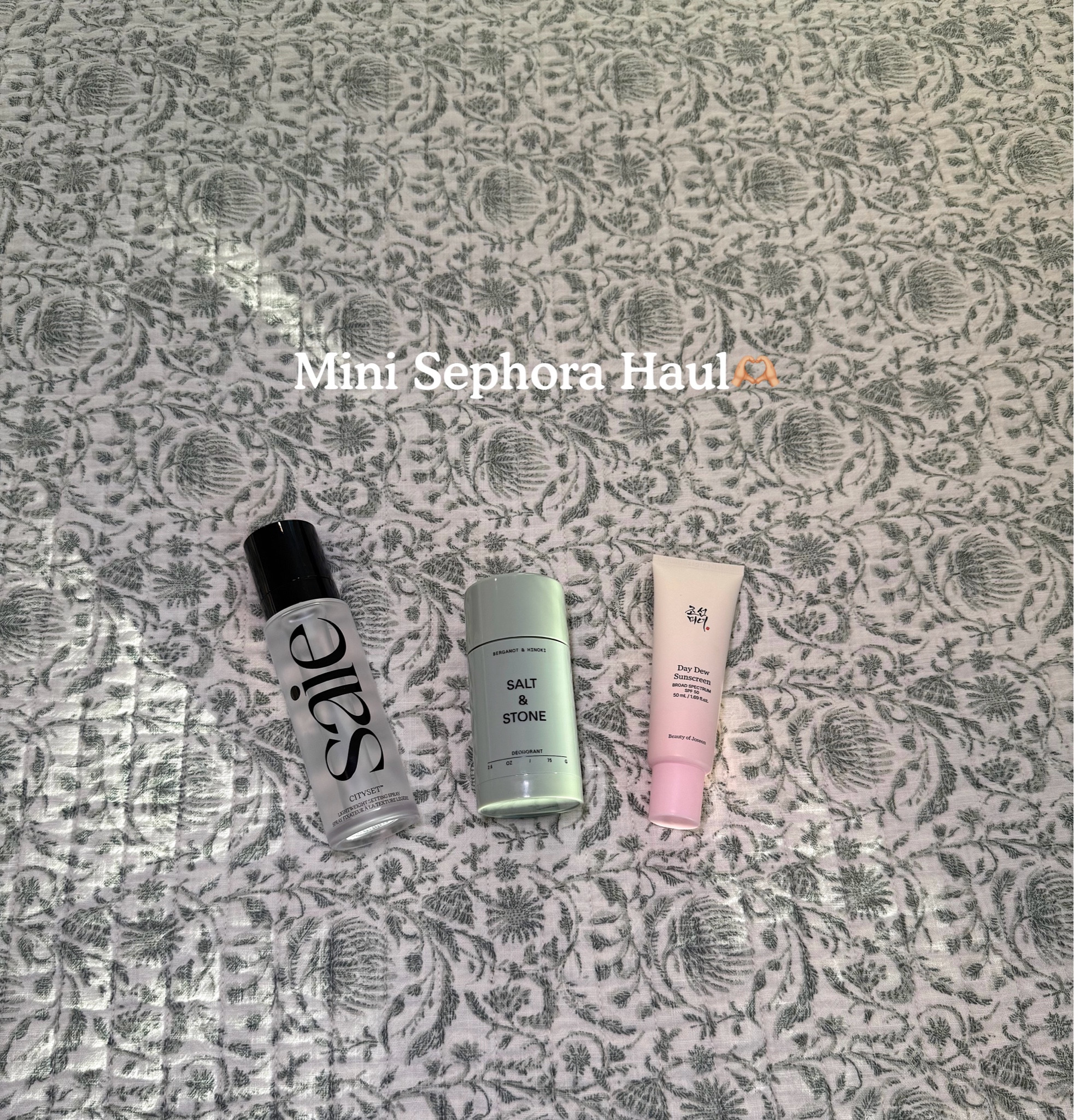 Restocked my deodorant + sunscreen and trying out the NEW clean formulated setting spray from Saie! 
Deodorant is in the bergamot + hinoki scent🤍
Sunscreen is amazing under makeup and does NOT pill! 


#LTKBeauty #LTKFindsUnder50 #LTKselfcare