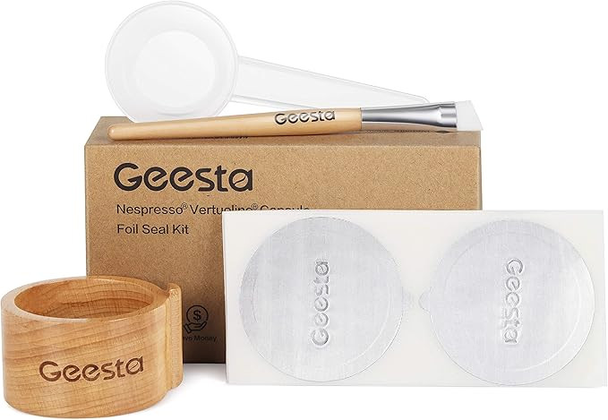 GEESTA Reusable Aluminum Foil Seals Kit Compatible with Nespresso Vertuoline Capsules | Amazon (US)