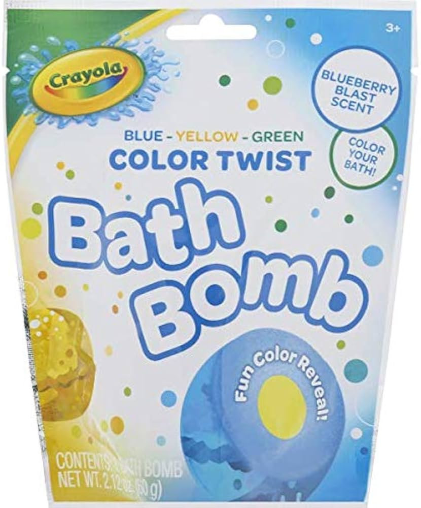 Crayola Color Twist Bath Bomb 4pk set - 1 each scent Verry Cherry, Mango Tango, Blueberry Blast a... | Amazon (US)
