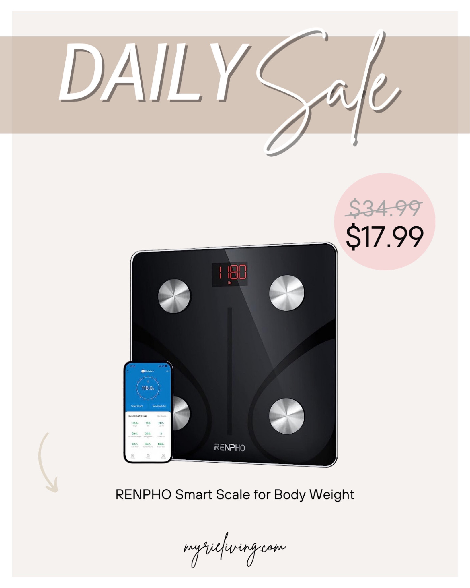 Amazon Product, Amazon Finds, Scale, Fitness, Sale Sale Alert, Daily Deals, Deal of the Day, Deal

#LTKFitness #LTKFind #LTKsalealert