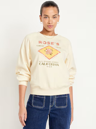 SoComfy Crew-Neck Graphic Sweatshirt | Old Navy (US)