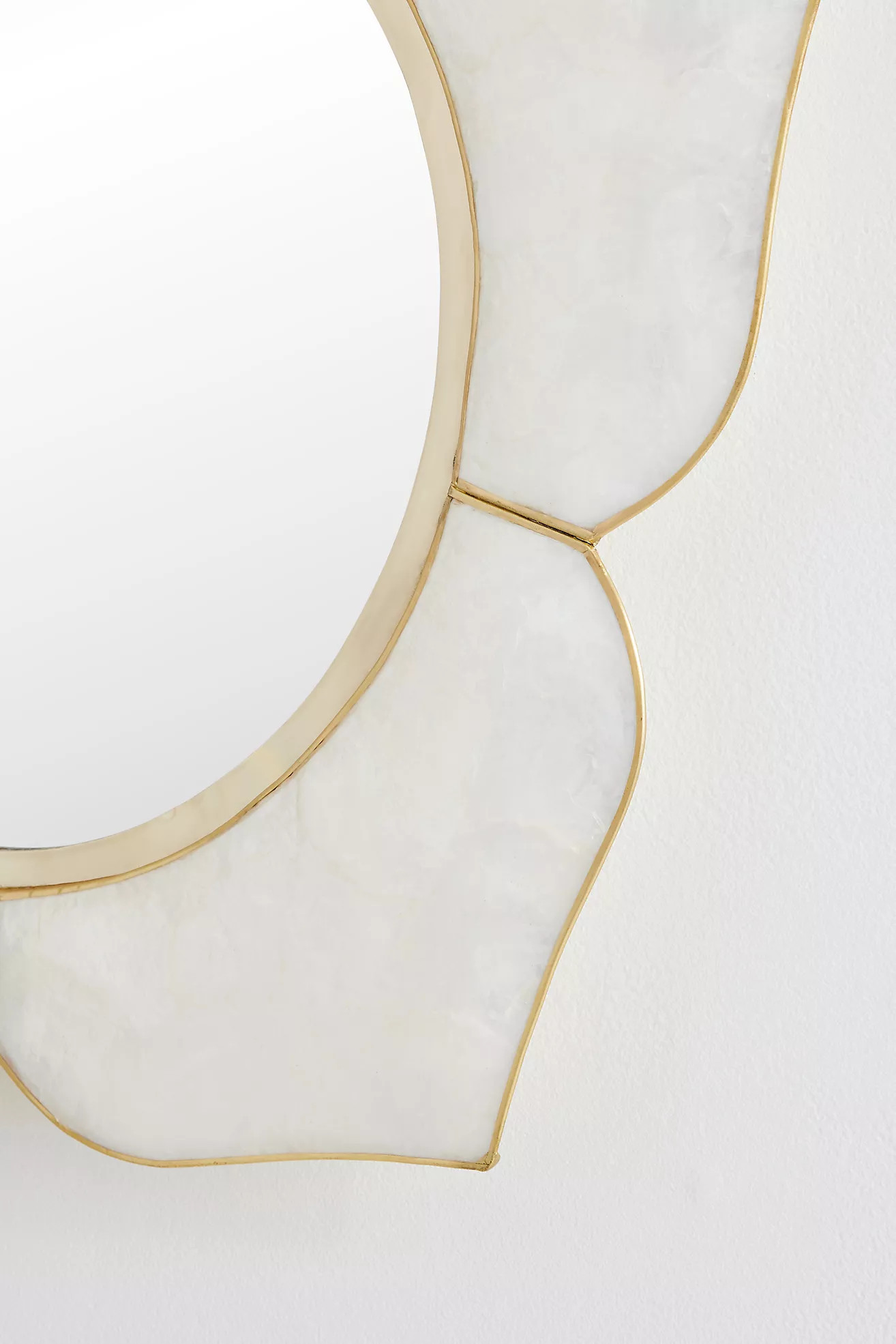 Azalea Capiz Flower Round Mirror | Anthropologie (US)