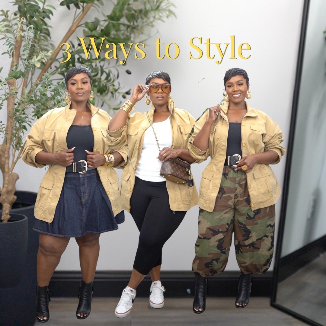 3 ways to style a cargo jacket for the fall

#LTKPlusSize #LTKootd