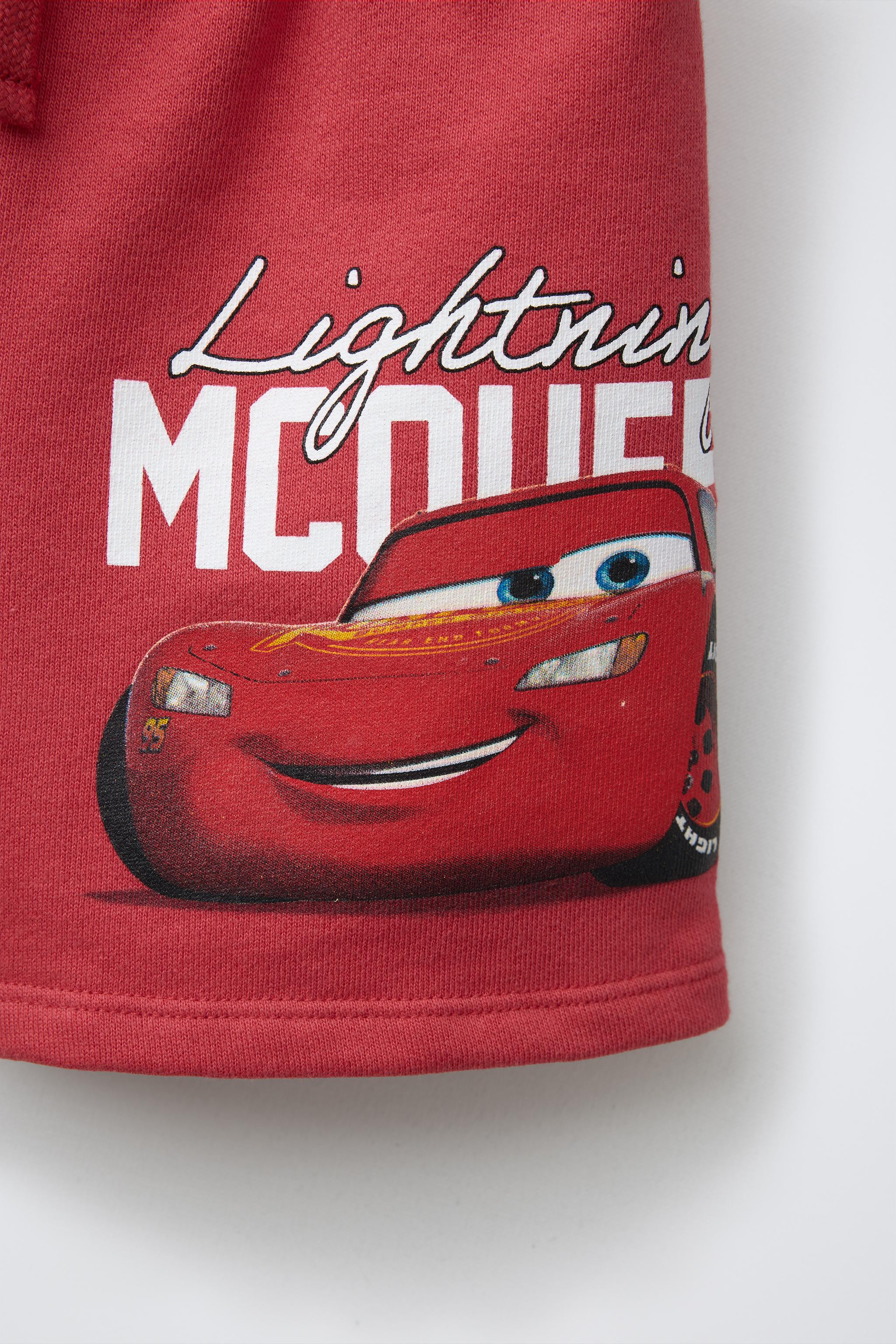 Lightning McQueen CARS © DISNEY PRINT FLEECE SHORTS | Zara US