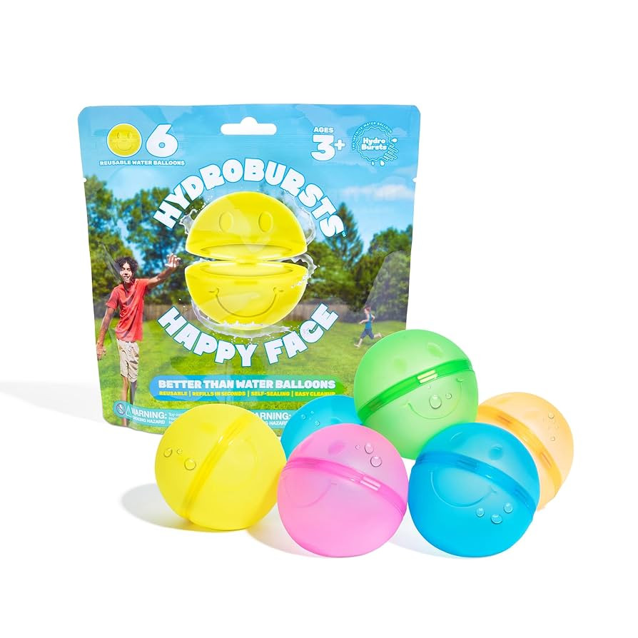 Hydroburst 6-pack Reusable Water Balloons by Relatable, For The Pool, Beach Toys And Outdoor Play... | Amazon (US)