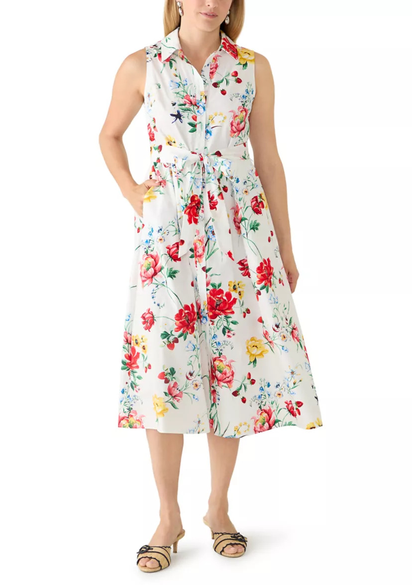 Women's Sleeveless Midi Shirt Dress | Belk