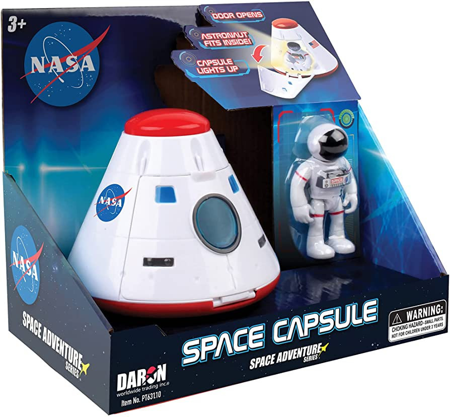 Daron NASA Space Adventure Series: Space Capsule with Lights & Figurine | Amazon (US)
