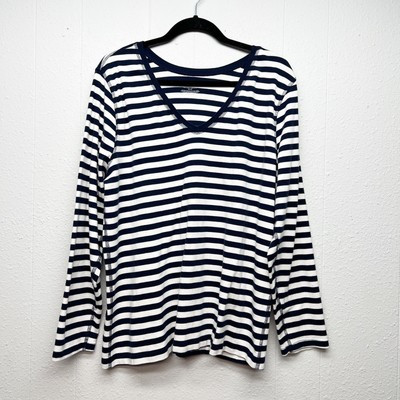 Lane Bryant Top Womens 22/24 Cotton Stretch Long Sleeve Casual Wear Capsule | eBay US