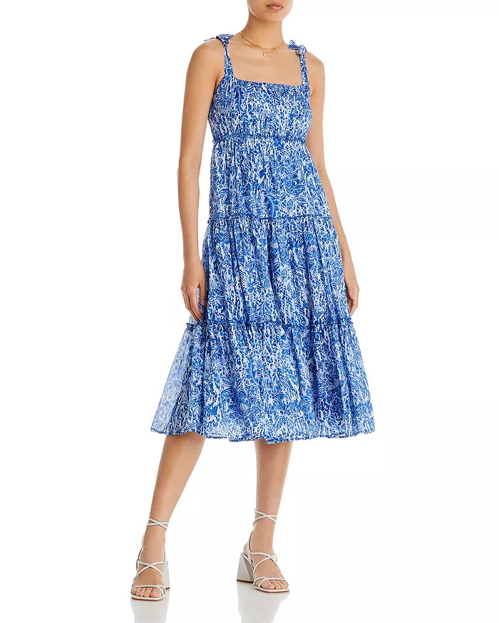 Printed Tiered Midi Dress - 100% Exclusive | Bloomingdale's (US)