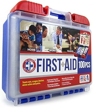 Be Smart Get Prepared 100 Piece First Aid Kit: Clean, Treat, Protect Minor Cuts, Scrapes. Home, O... | Amazon (US)