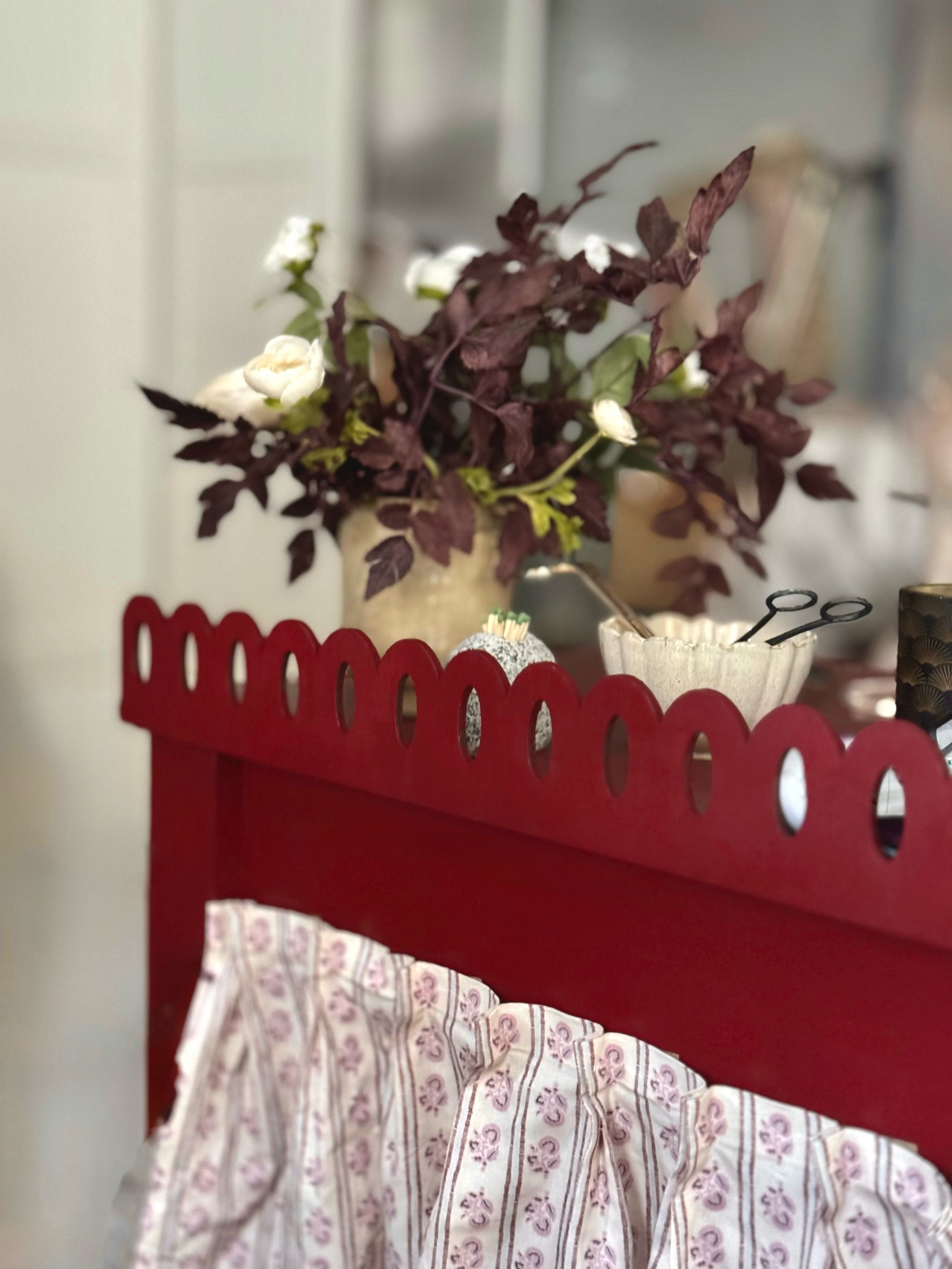 Weekend project: adding my Oval Scallop decorative trim to my desk! 

Etsy, mStarr design studio, Clare Paint, home office, Afloral, artificial flowers, faux florals 

#LTKHome #LTKStyleTip #LTKFindsUnder50