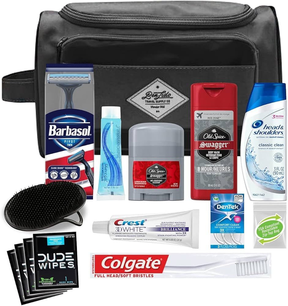 Convenience Kits International Men's Premium 15-Piece Kit wth Travel Size TSA Compliant Essential... | Amazon (US)