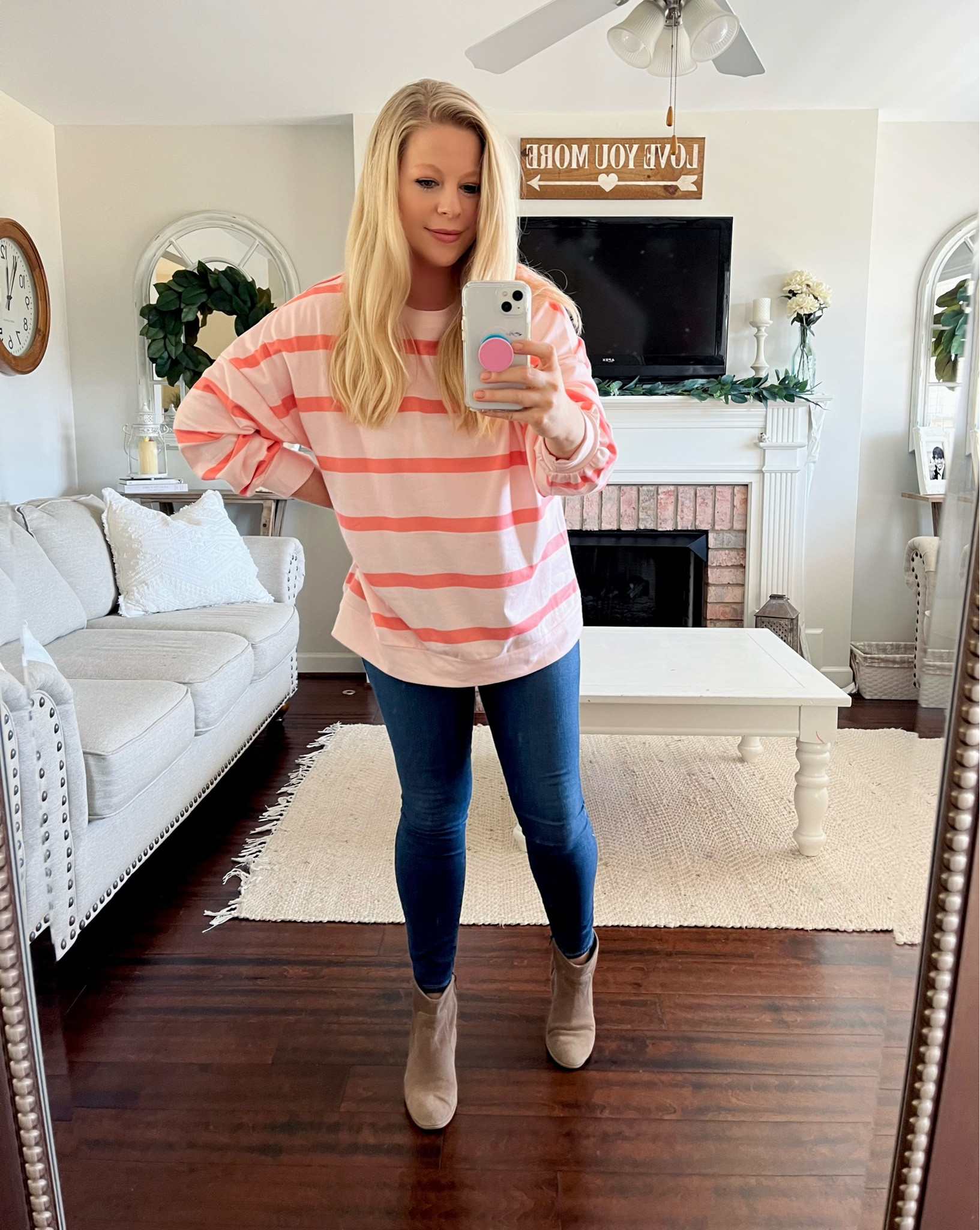 Crushing on this striped sweater and it’s under $11! Use code James10 for 10% off your order! 

#LTKunder50 #LTKSeasonal #LTKFind