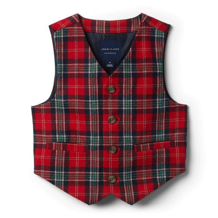 Plaid Wool Suit Vest | Janie and Jack