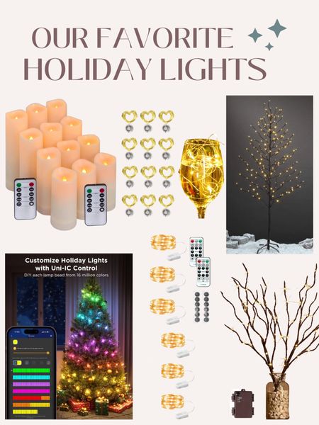 Our favorite holiday lights, remote controlled fairy lights, fairy lights with timer, govee lights

#LTKHoliday #LTKSeasonal #LTKhome