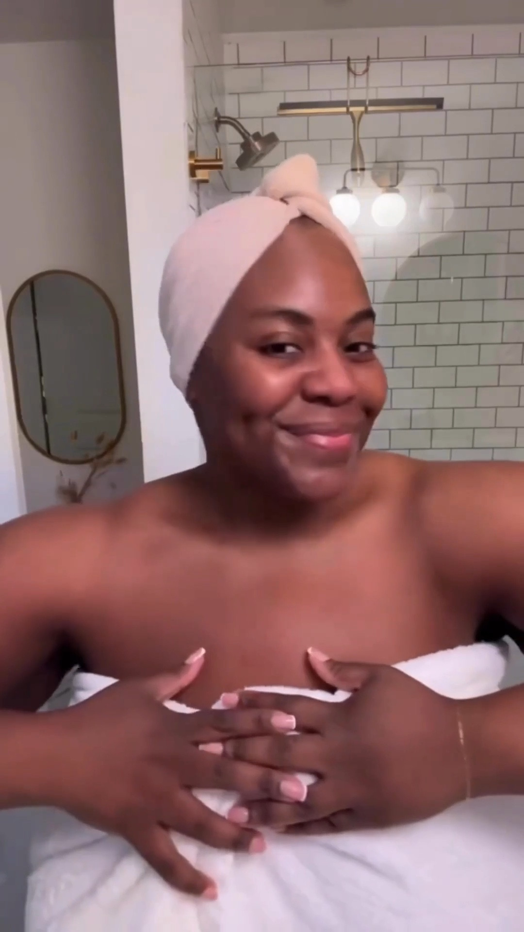 Fresh out the shower and wrapped in my favorite giant towel from Amazon 🛁✨ Linking this cozy must-have and more bathroom essentials I use on repeat!

#LTKPlusSize #LTKBeauty #LTKFindsUnder50