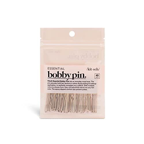 Kitsch Pro Everyday Essential Bobby Pins for all Hair Types, Comfortable and Securely Holds Hair, 45 | Amazon (US)