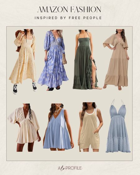 Amazon Fashion : inspired by Free People // Amazon finds, Amazon dresses, free people, free people dresses, Amazon spring dresses, Amazon summer dresses, spring fashion, summer fashion