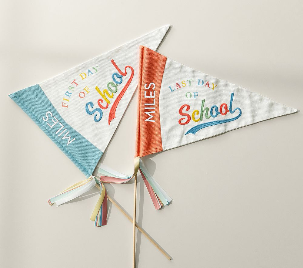 First and Last Day of School Flag Set | Pottery Barn Kids