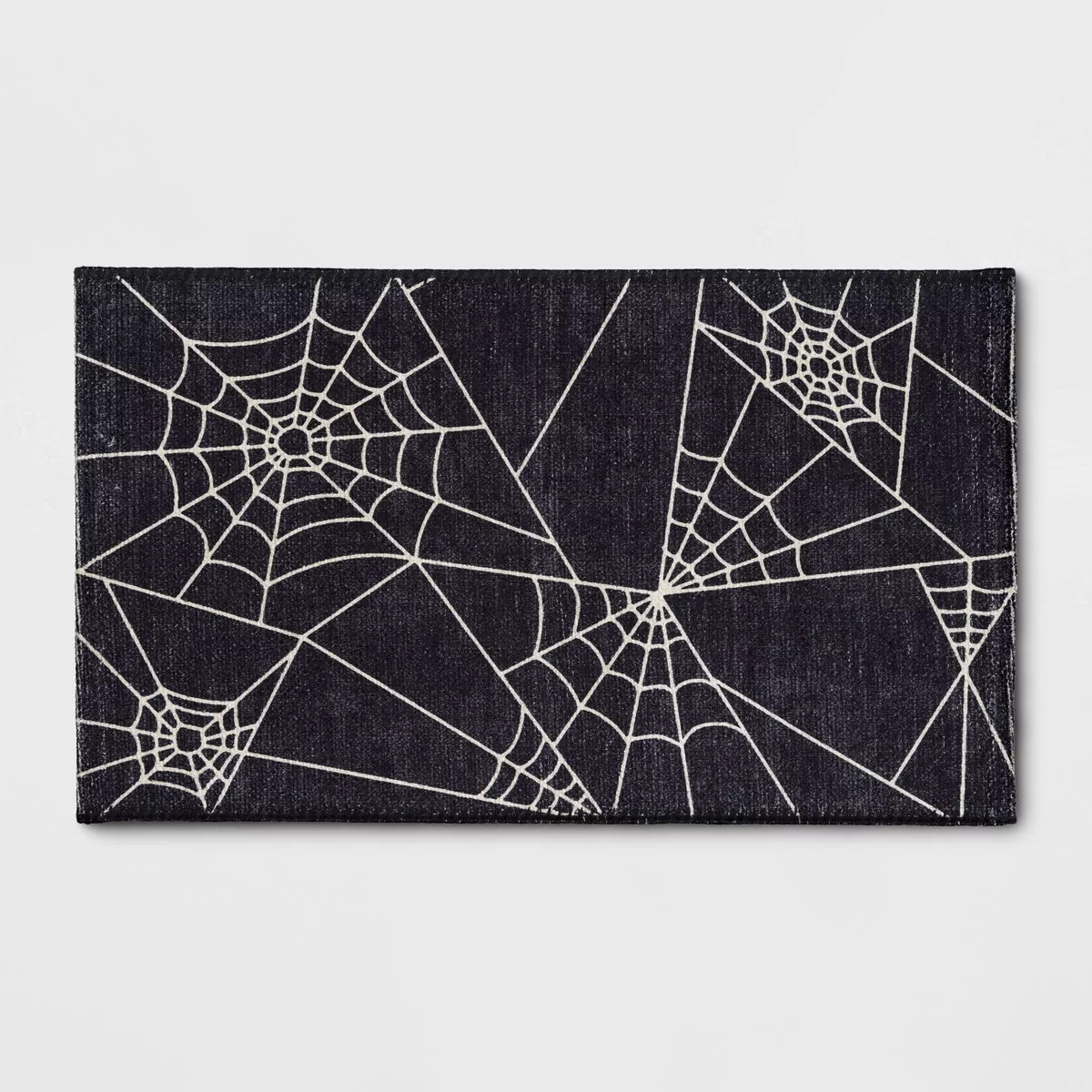 1'8"x2'10" Washable Spider Webs Scatter Woven Accent Rug Black - Hyde and EEK! Boutique™ | Target