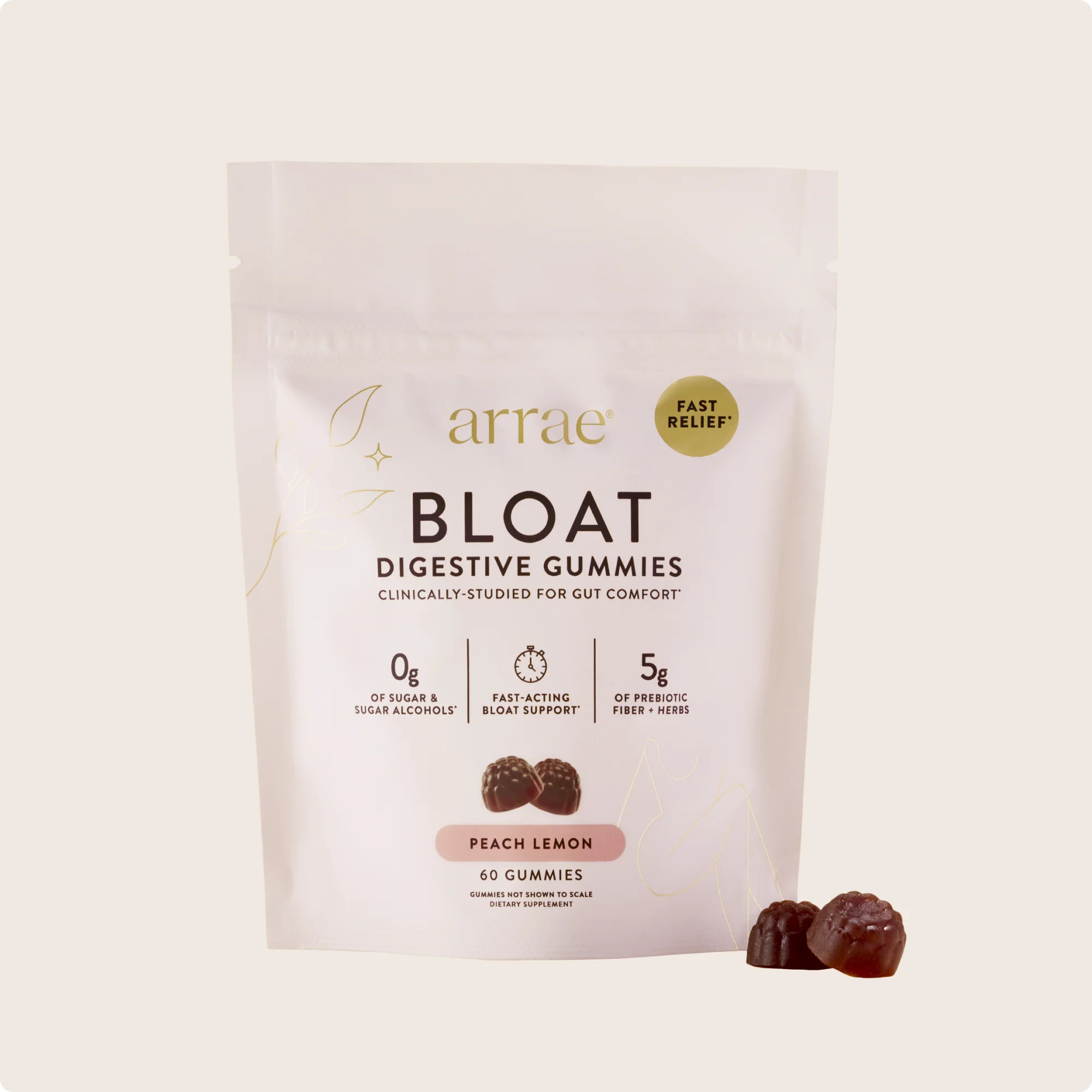 Bloat Gummies Peach Lemon | Arrae