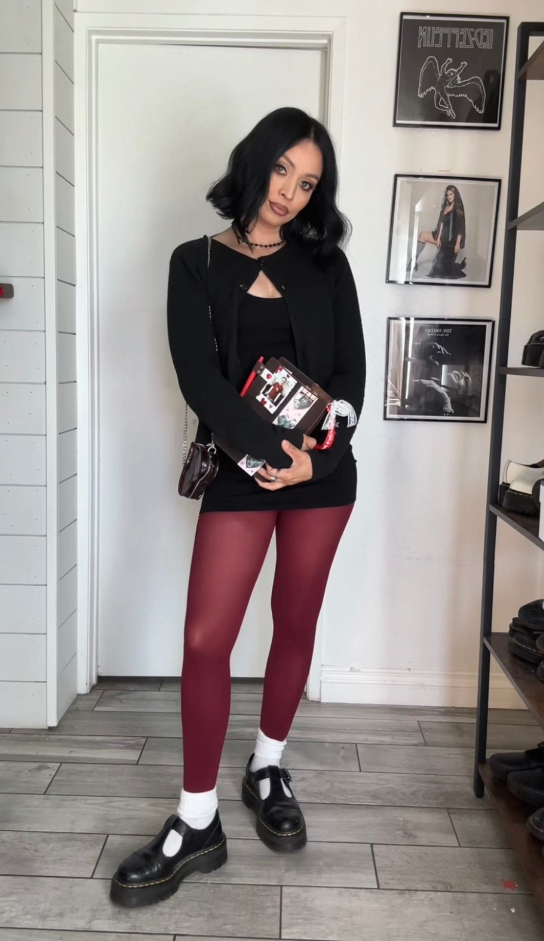 90s vampy look inspired by February's Mood board 🥀🏹📌