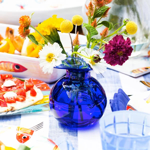 Hibiscus Glass Bud Vase | Perigold