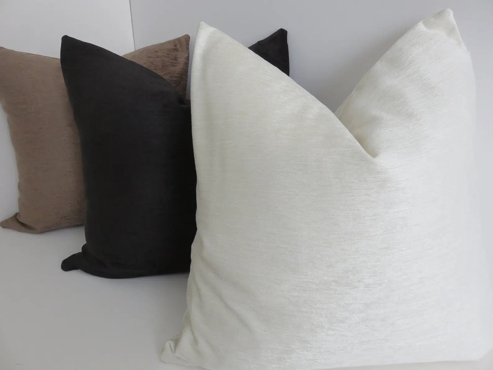 Chenille Brown Pillow Covers- Chenille Pillows- Solid Brown Pillows- Brown Pillows, Pillow Covers... | Etsy (US)