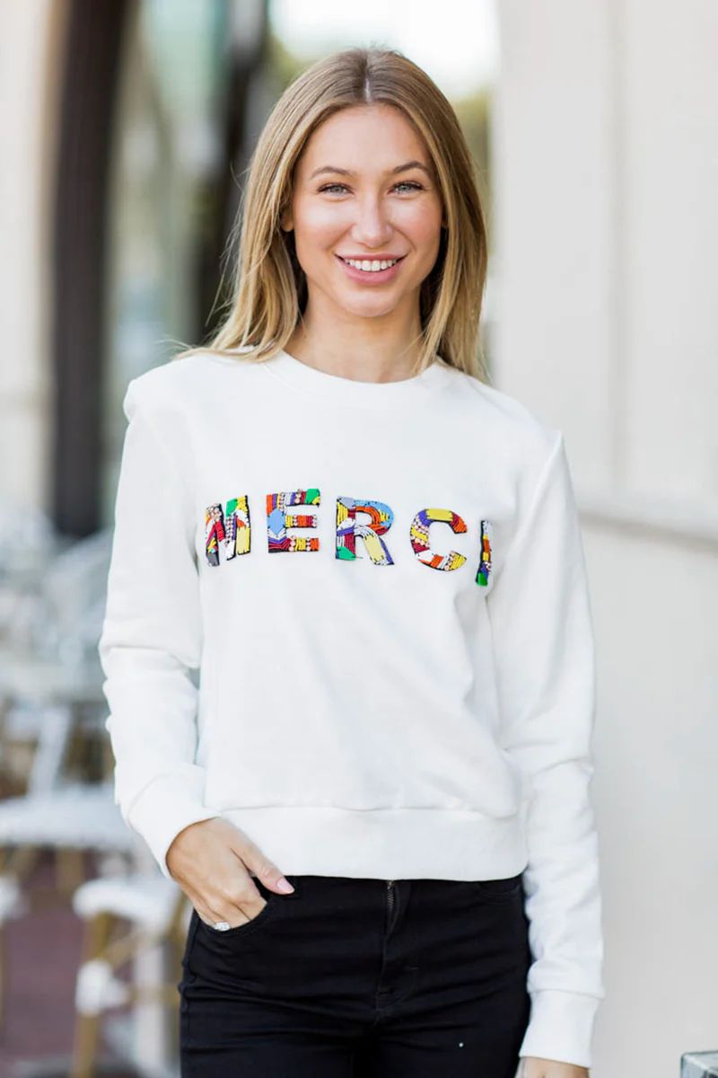 Anna "MERCI" Sweatshirt | Avara
