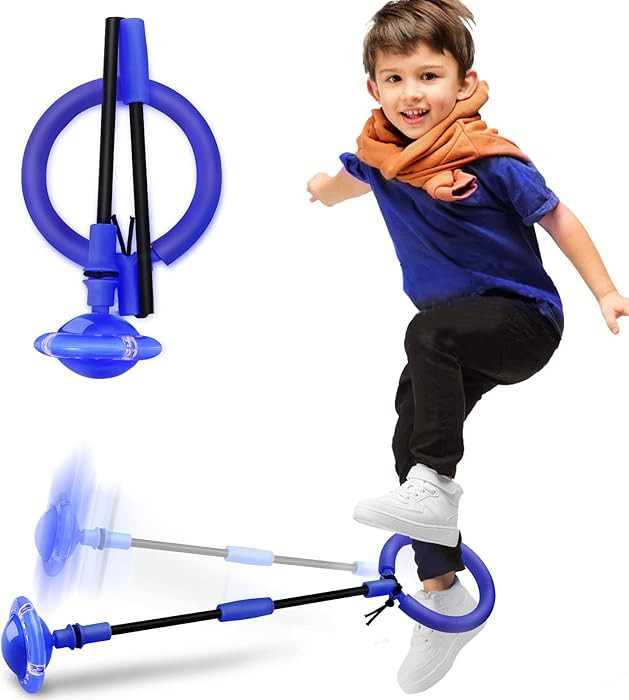 Skip Ball, Portable Foldable Colorful Flash Wheel Swing Ball, Kids Toys for Girls & Boys, Sports ... | Amazon (US)