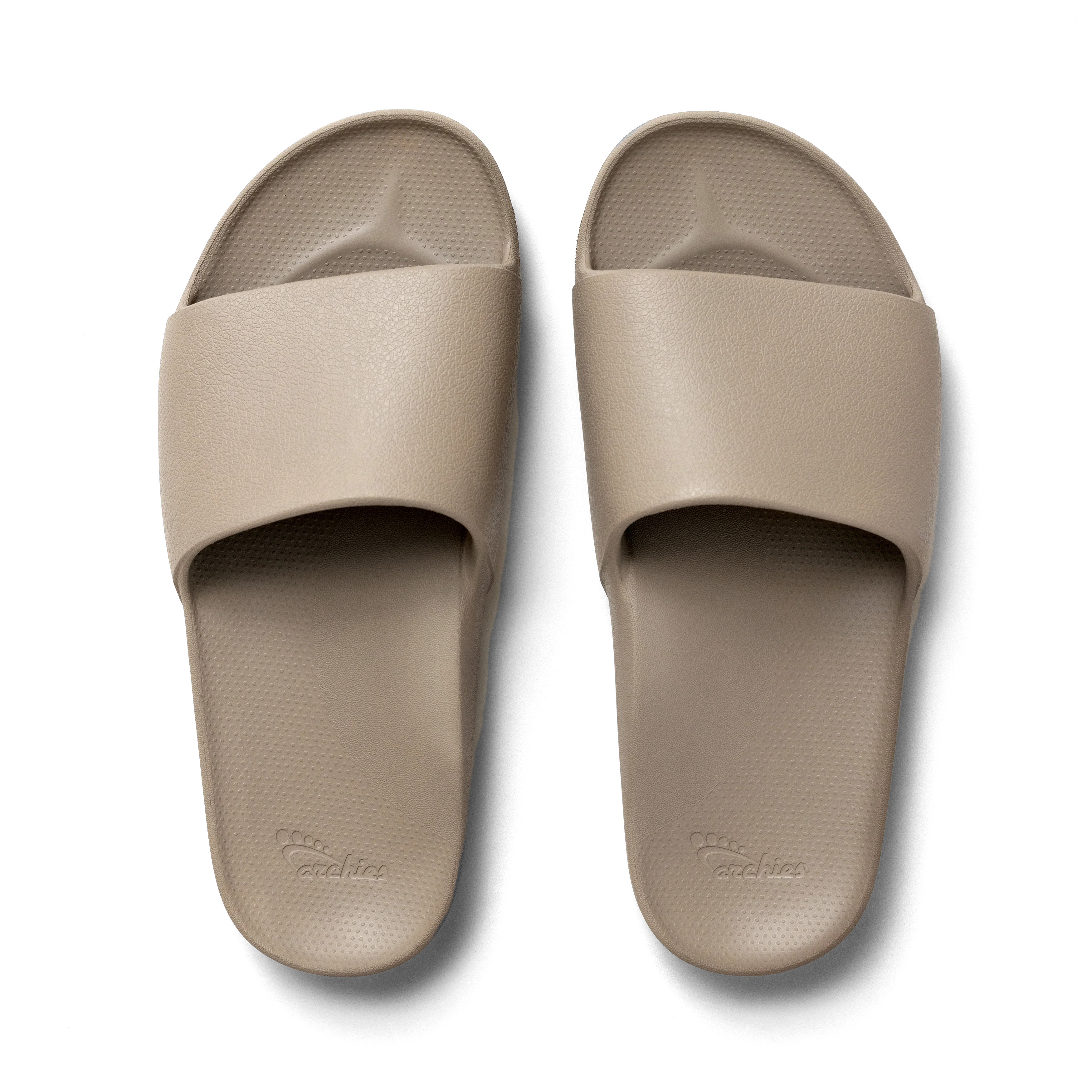 Arch Support Slides - Classic - Taupe | Archies Footwear US