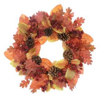 22" Fall Foliage & Berry Wreath by Ashland® | Michaels Stores