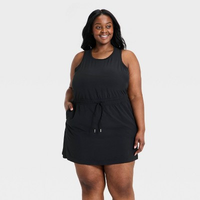 Women's Active Light Travel Dress - All In Motion™ Black 4X | Target