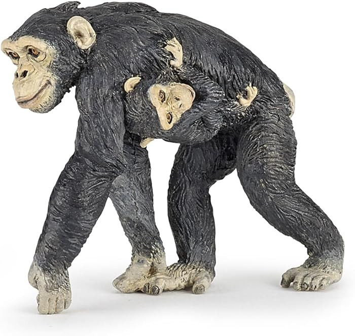 Papo -Hand-Painted - Figurine -Wild Animal Kingdom - Chimpanzee and Baby -50194 -Collectible - fo... | Amazon (US)