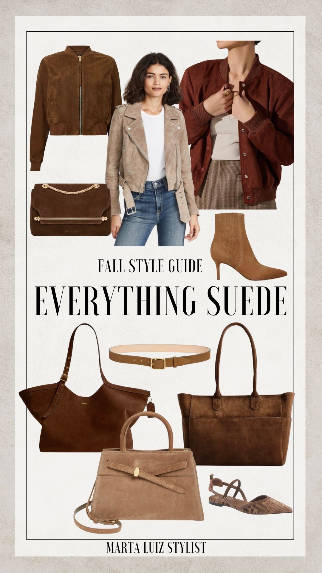 Fall/Winter style guide 
Suede trendy items 
Suede jackets 
Suede boots
Suede belts 
Suede bags #LTKStyleTip

#LTKSeasonal